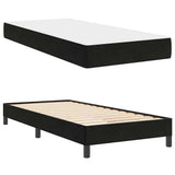 Box Spring Bed with Mattress Black 100 x 220 cm Fabric 3398781