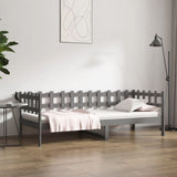 Day Bed without Mattress Grey 90x200 cm Solid Wood Pine 820758