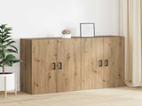 Wall-Mounted Cabinet 2 pcs Artisan Oak 69.5 x 34 x 90 cm 3394507