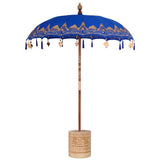 Balinese Parasol Blue 180-190 cm Cotton and solid wood 3356892