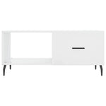 ZNTS Coffee Table High Gloss White 90x50x40 cm Engineered Wood 829230