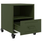 Bedside Cabinet Olive Green 36x39x43.5 cm Steel 846712