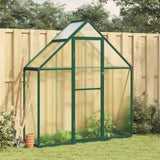 Greenhouse with Base Frame Green 169x58x195 cm Aluminium 4005817