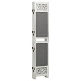 6-Panel Room Divider Grey 210x165 cm Fabric 338557