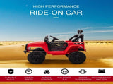 Kids Electric Ride On Car 12V Off Road Toy with Parental Remote Control 2 Motors Horn Lights T3398P348266