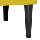 Chesterfield Bench Yellow 112 x 65.5 x 75 cm Velvet 42019292