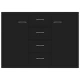 Sideboard Black 88x30x65 cm Engineered Wood 800685