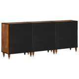 Bathroom Cabinet Set with Drawer 3 pcs Honey Brown and Gold 3310146