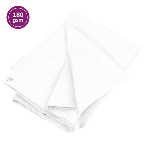 Tarpaulin 180 g/m² 8x8 m White HDPE 151590