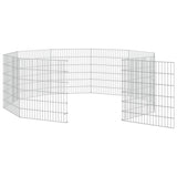 Free Range Animal Enclosure 10-Panel 54x60 cm Galvanised Iron 171575