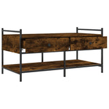 Coffee Table Smoked Oak 99x50x50 cm Engineered Wood 833962