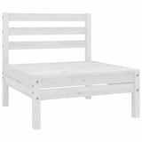 7 Piece Garden Lounge Set Solid Pinewood White 3082748