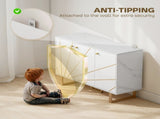 Sideboard Storage Cabinet, Modern Storage Cupboard with Adjustable Shelves and Metal Legs for Living T3398P424860