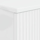 Bathroom Sink Cabinet HOORN High Gloss White 82 x 41x 56 cm 897239