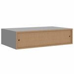 Wall-mounted Drawer Shelves 2 pcs Grey 40x23.5x10cm MDF 330246