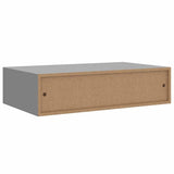 Wall-mounted Drawer Shelves 2 pcs Grey 40x23.5x10cm MDF 330246