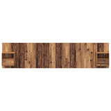 Headboard with Cabinet 3 pcs Old Wood Engineered Wood 3415827
