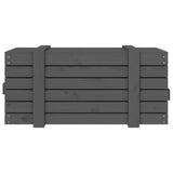 Storage Box Grey 91x40.5x42 cm Solid Wood Pine 825000