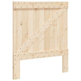 Bed Frame without Mattress with Headboard 90x200 cm Solid Wood 3281556