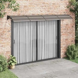 Door Canopy Black 350x100 cm Polycarbonate 153596