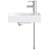 Bathroom Wash Basin Chrome 40.5 x 22.5 x 11.5 cm Metal 890226