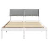 Bed frame White and light grey 120 x 190 cm Solid pine wood 878558