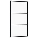 Sliding Door with Hardware Set ESG Glass&Aluminium 102x205 cm 3081943