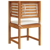 Garden Chair Brown 50 x 50 x 91cm Solid Acacia wood 4107158