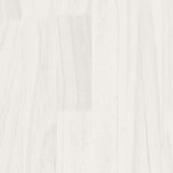 Bed Frame without Mattress White Solid Wood Single 3103899