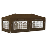 Pop-up Party Tent 575 x 288 x 245 cm Taupe Oxford Fabric 42019905