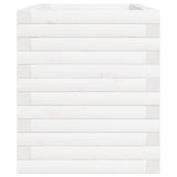 Garden Planter White 70x40x46 cm Solid Wood Pine 3282440