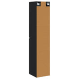 Wall-mounted Bathroom Cabinet Black 33 x 34.5 x 160 cm 890643