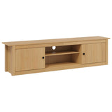 TV Rack HILL Honey Brown 158 x 40 x 39.5 cm Solid Pine Wood 42025045