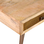 ZNTS Coffee Table with Drawers Solid Mango Wood 105x55x41 cm 244016