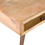 ZNTS Coffee Table with Drawers Solid Mango Wood 105x55x41 cm 244016