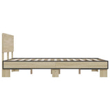 Bed Frame without Mattress Sonoma Oak 120x190 cm Small Double 3280203