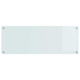 Kitchen Backsplash 2 pcs White 110 x 40 cm Tempered Glass 3415482