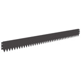 Lawn Edging 30 pcs 103 x 10 cm Steel Black 8008324