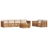 Outdoor Sofa Set 7 pcs Natural Solid Acacia Wood 3373054
