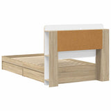 Bed Frame with Storage Sonoma Oak 90 x 200 cm Engineered Wood 3433640