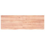 Wall Shelf Light Brown 180x60x cm Treated Solid Wood Oak 363723