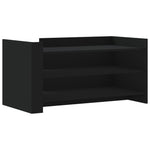 ZNTS Coffee Table Black 100x50x50 cm Engineered Wood 848347