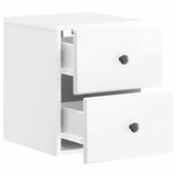 Wall-Mounted Bedside Cabinet High Gloss White 34.5 x 33 x 40 cm 899153