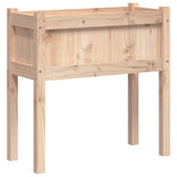 Garden Planter with Legs 70x31x70 cm Solid Wood Pine 837554