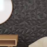 Wall Panels 48 pcs Black 50x50 cm XPS 12 m Amethyst 356948