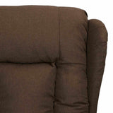 Recliner Chair Brown Fabric 339052