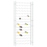 ZNTS Wine Rack for 96 Bottles White Metal 340914