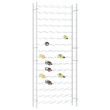 ZNTS Wine Rack for 96 Bottles White Metal 340914