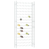 Wine Rack for 96 Bottles White Metal 340914