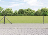 Welded Wire Fence with Concrete Base 10 x 0.5 m 3353611